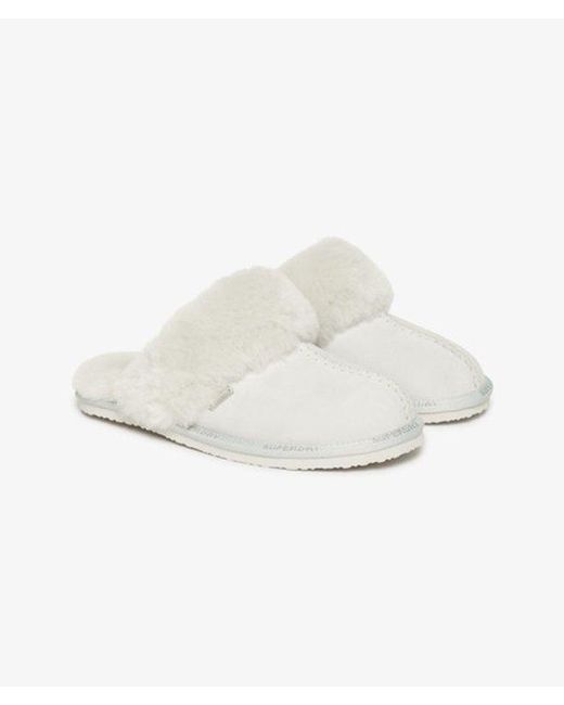 Superdry White & Co Suede Mule Slippers