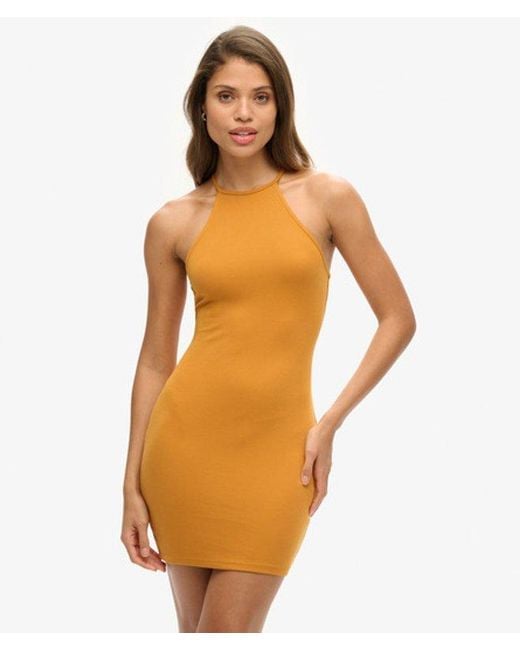 Superdry Orange & Co Strappy Racer Jersey Mini Dress