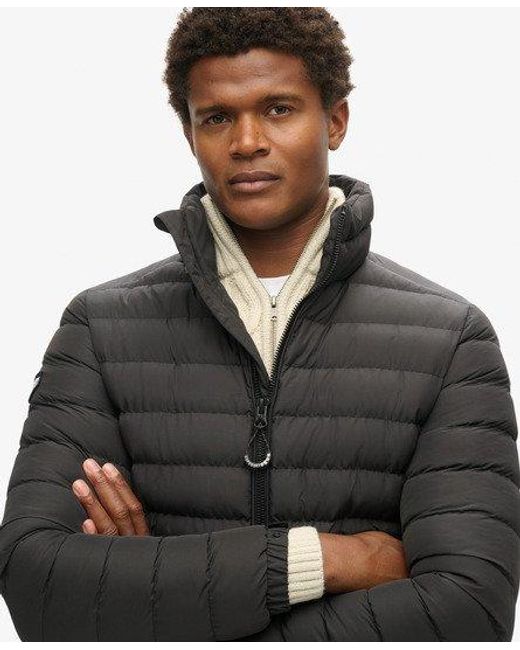 Veste matelassee brodee fuji Superdry pour homme en coloris Noir Lyst