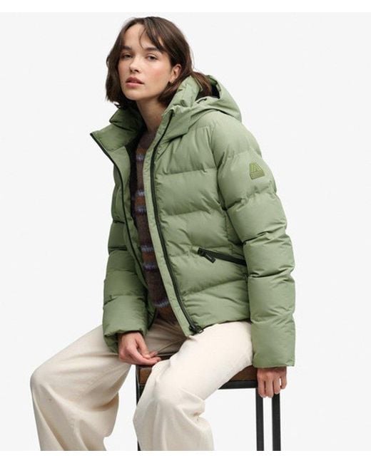 Superdry Green & Co Hooded City Padded Jacket
