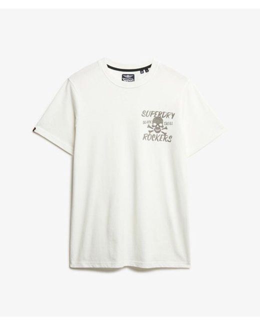 Superdry White Skull T-Shirt for men
