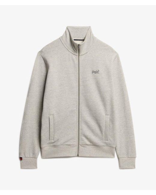 Superdry Gray & Co Essential Logo Track Top for men