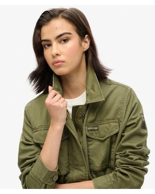 Superdry Green Classic Military M65 Lined Jacket