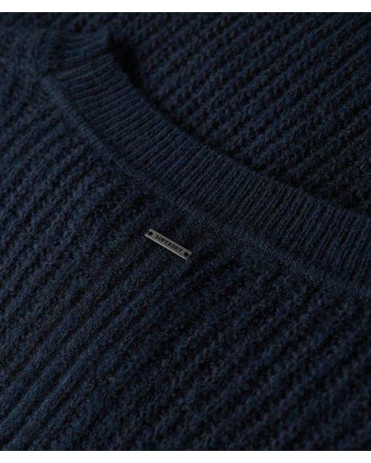 Superdry Blue & Co Brushed Crew Neck Jumper