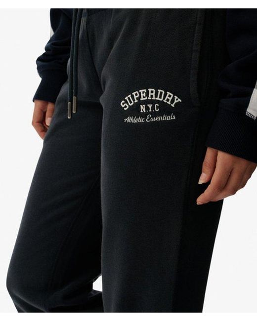 Superdry Black & Co Athletic Embroidered Flare joggers