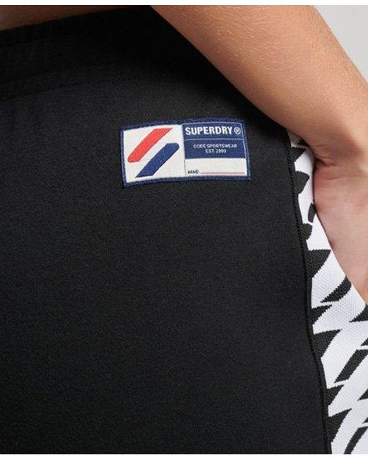Superdry Black Code S Logo Tape Track Pants