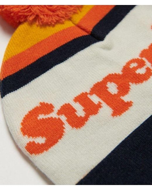Superdry Red Classic Logo Beanie