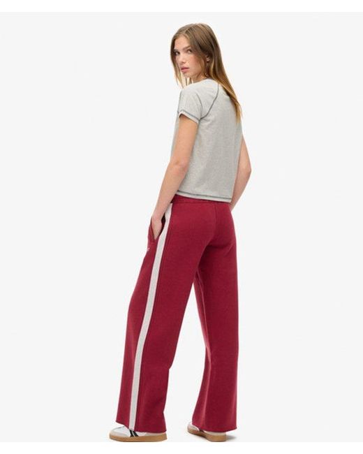 Superdry Red Essential Logo Straight Joggers