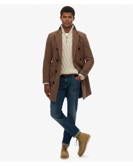 Superdry Brown & Co The Merchant Store - Town Coat for men