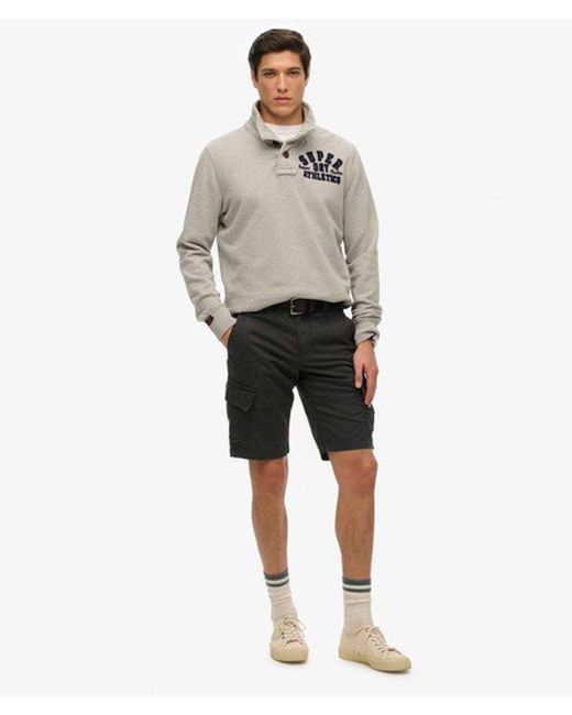 Pour des s short cargo core en coton bio Superdry pour homme en coloris Black