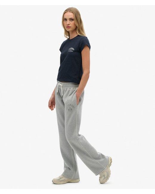 Superdry Blue & Co Athletic Print Flare joggers