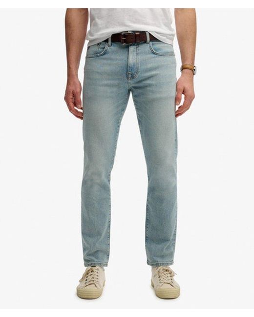 Superdry Blue & Co Organic Cotton Vintage Slim Straight Jeans for men