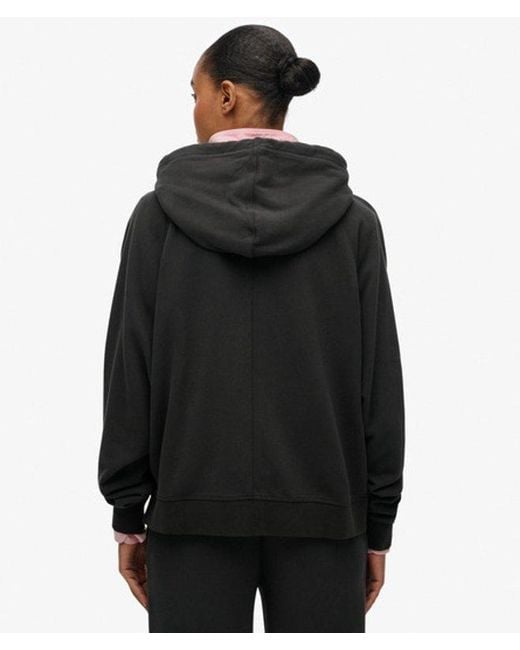 Superdry Black & Co Studios Relaxed Zip Hoodie