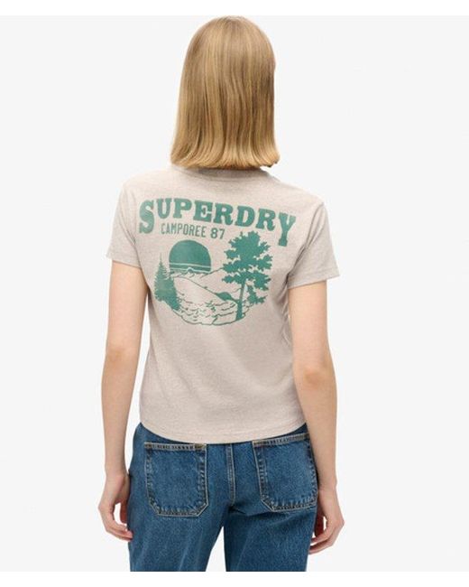 Superdry White & Co Lo-fi Outdoor Fitted T-shirt