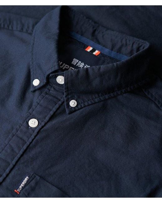 Superdry Blue & Co Oxford Short Sleeve Shirt for men