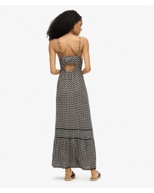 Superdry & Co White Cami Maxi Dress