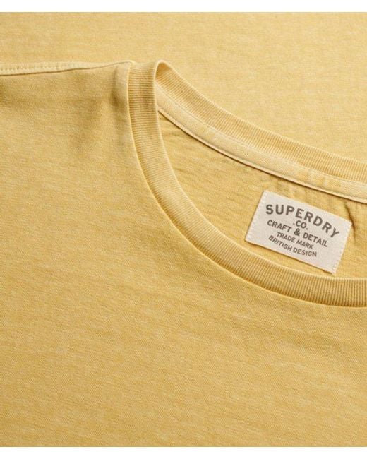 Superdry Gray & Co Classic Cotton Linen Pocket T-shirt for men