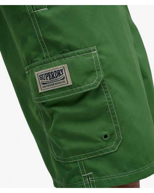 Superdry Green & Co Cargo 19-inch Boardshorts for men