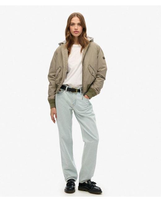 Superdry Natural & Co Hooded Ma1 Bomber Jacket