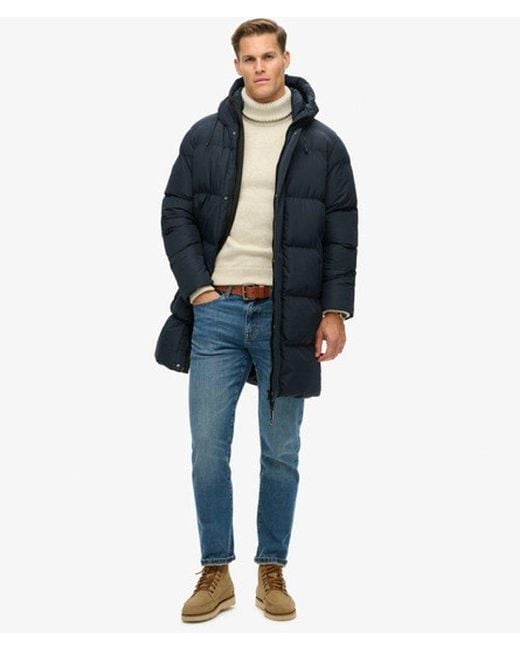 Doudoune à capuche sports Superdry pour homme en coloris Blue