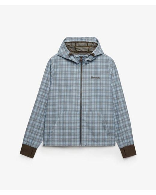 Superdry Blue Bench X & Co Bench Hooded Shell Zip Jacket