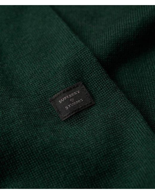 Superdry Green & Co Merino Roll Neck Jumper for men