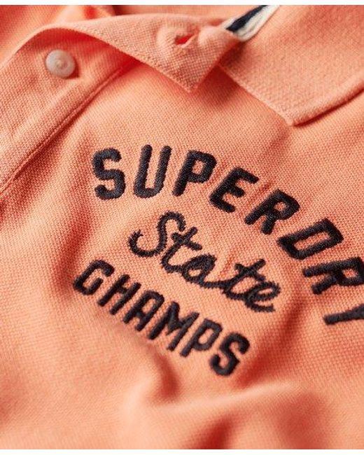 Superdry Superstate Poloshirt in het Orange voor heren