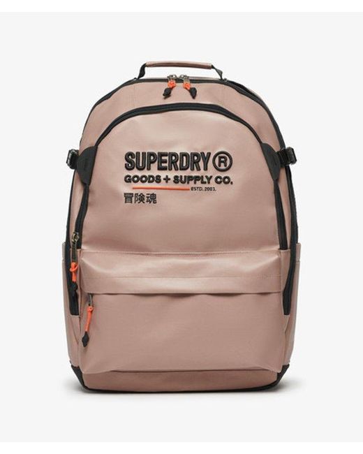 Superdry Gray & Co Embroidered Tarp Utility Backpack