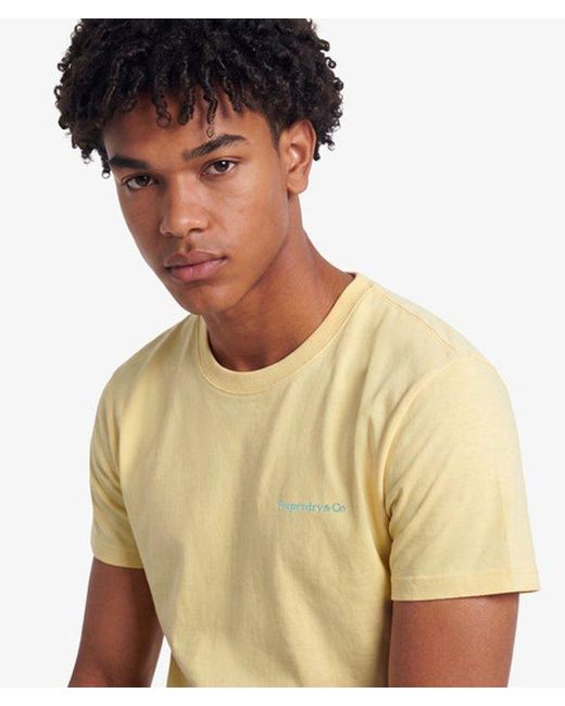 Superdry Gray & Co Essential Company Logo Embroidered T-shirt for men