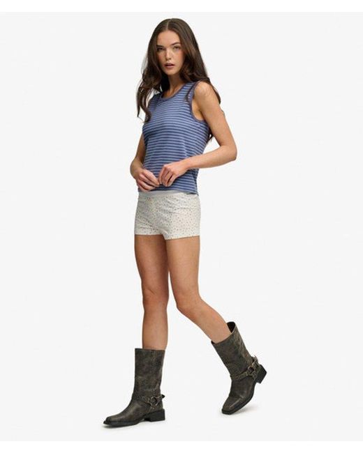 Superdry Gray & Co Athletic Essentials Jersey Pyjama Shorts