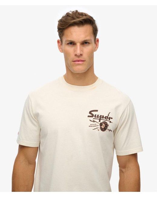 Superdry White & Co Lo-fi Punk Graphic Loose T-shirt for men