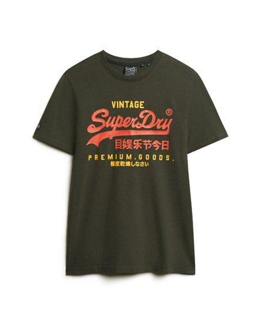 Superdry Klassiek Heritage T-shirt Met Vintage Logo in het Green voor heren