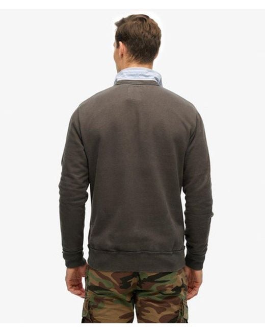 Superdry Gray & Co Athletic Essentials Crew Sweatshirt for men
