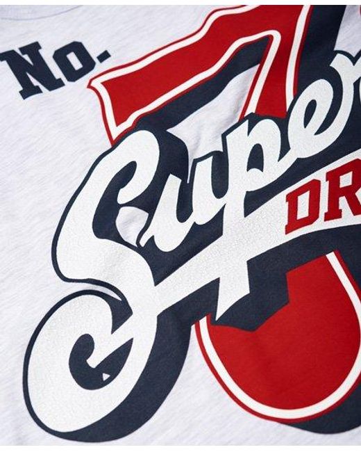 Superdry White Super Seven Mid Weight Vest Top Ice Marl for men