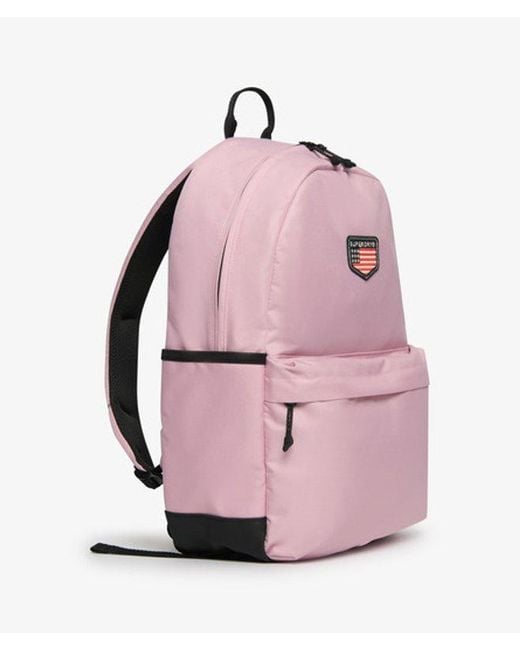Superdry Pink & Co Classic Patch Montana Backpack