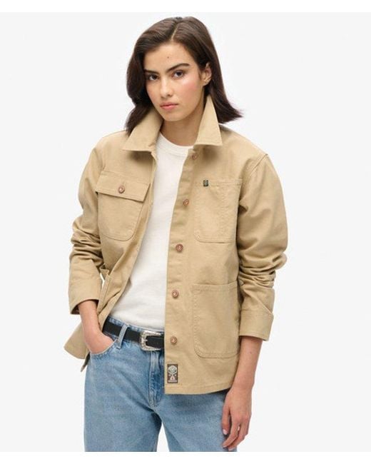 Superdry Natural Embroidered Chore Jacket