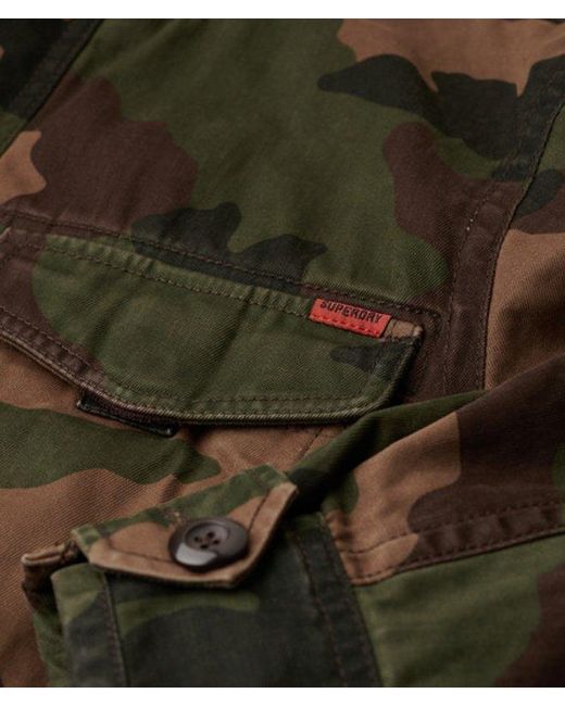 Superdry Gray Rookie Military Jacket for men