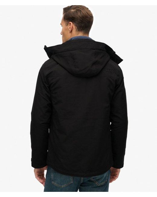 Superdry Black & Co Hooded Ultimate Embroidered Windbreaker for men