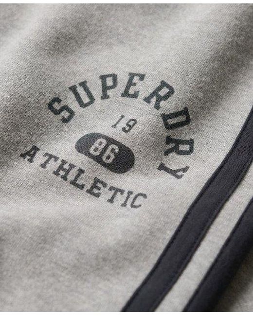 Superdry Gray Athletic Essentials Stripe Flare jogger