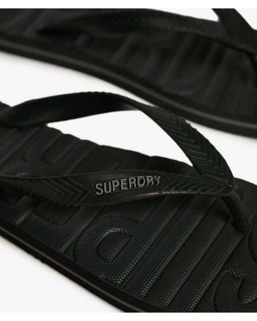 Superdry Black & Co Core Logo Flip Flops for men