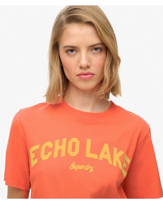 Superdry Red & Co Outdoor Location Box Loose T-shirt