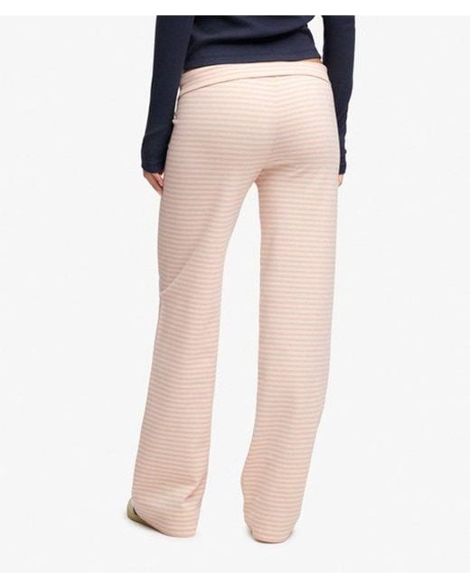 Superdry Blue & Co Athletic Essentials Stripe Jersey Trousers