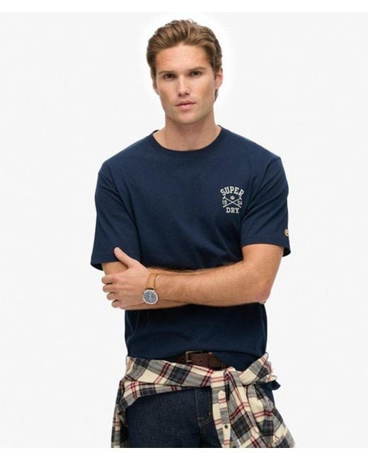 Superdry Blue & Co Athletic Club T-shirt for men