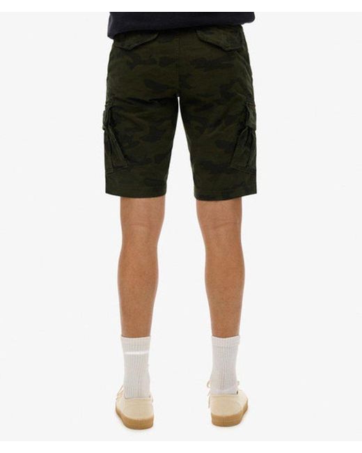 Superdry Black & Co Organic Cotton Core Cargo Shorts for men