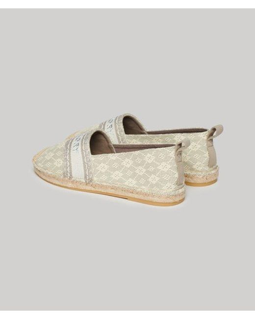 Superdry Metallic & Co Canvas Espadrille Overlay Shoes