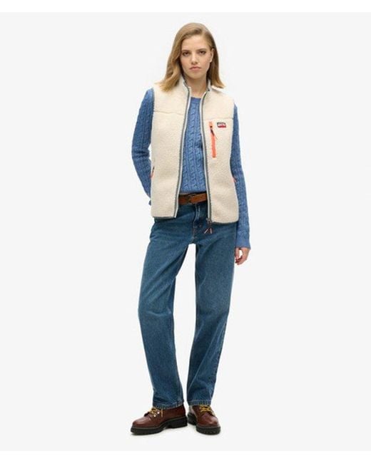 Superdry Blue & Co Slim Fit Outdoor Fleece Gilet