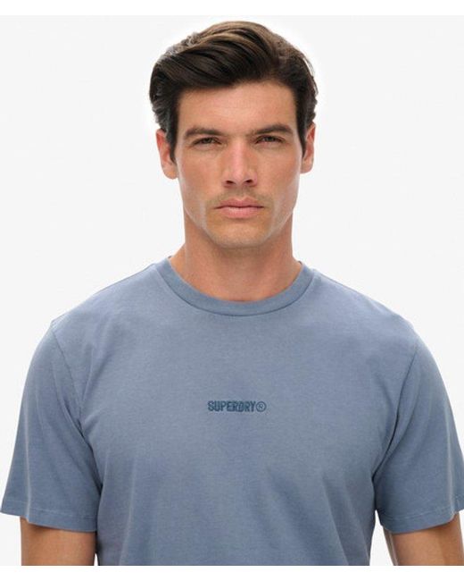 Superdry Blue & Co Micro Logo T-shirt for men