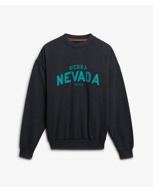 Superdry Gray & Co Outdoor Location Loose Crew Sweatshirt