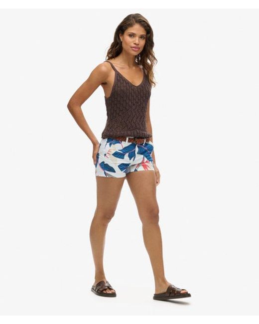Superdry Blue Chino Hot Shorts