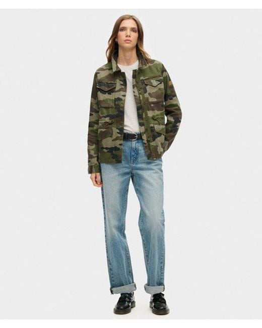 Superdry Green & Co Embroidered M65 Military Jacket